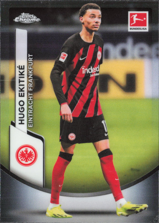 Hugo Ekitiké Base Topps Chrome Bundesliga 34 NM
