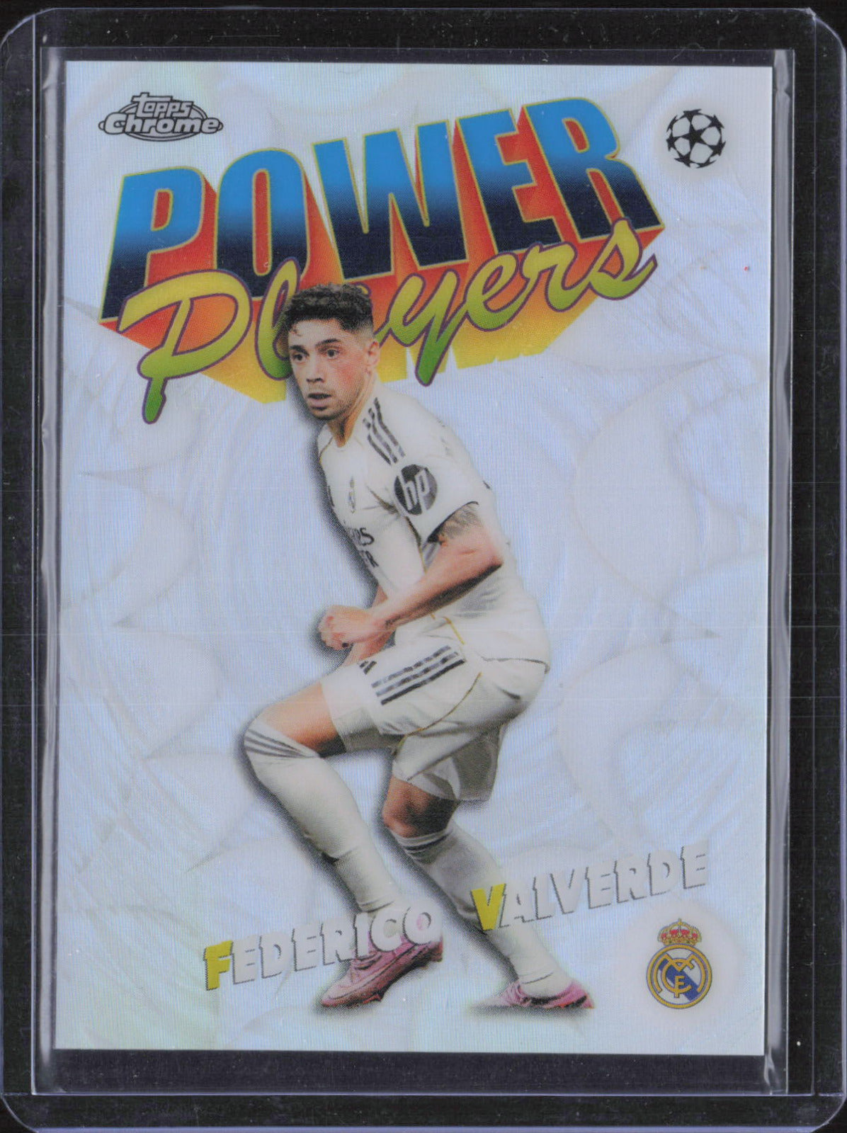 Federico Valverde Power Players Topps Chrome UEFA Club Competitions -  NM