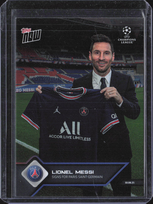 Lionel Messi Base Topps Now UEFA Champions League 012 NM