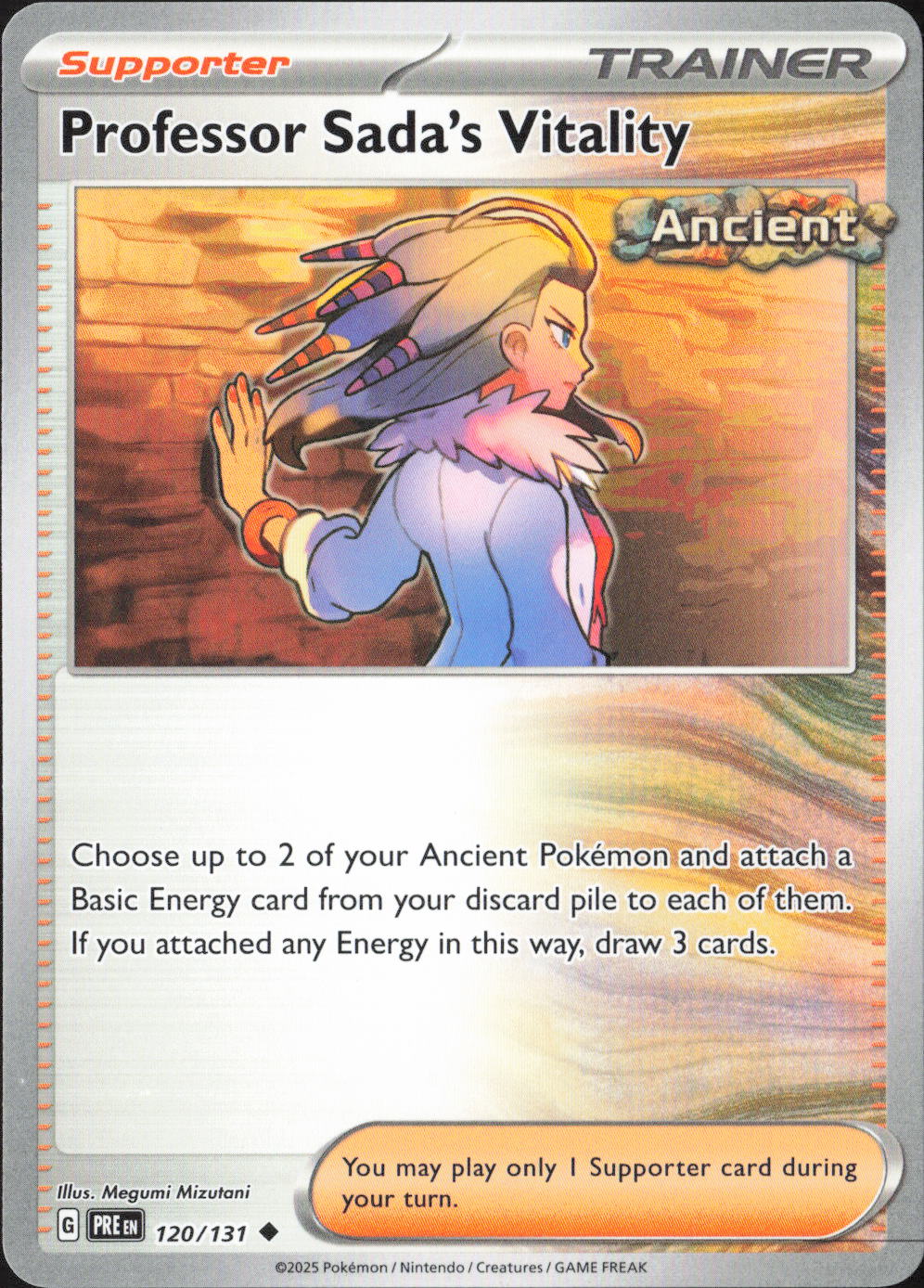 Professor Sada's Vitality Uncommon SV: Prismatic Evolutions 120/131 NM