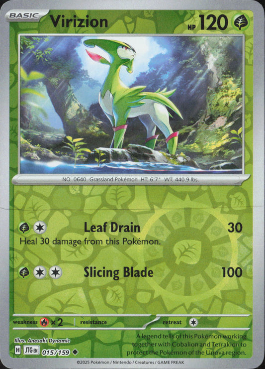 Virizion Uncommon SV09: Journey Together 015/159 NM