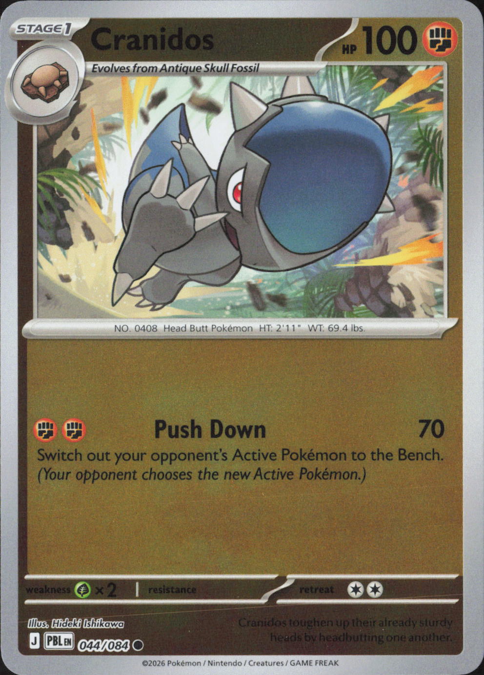 Cranidos Common ME05: Pitch Black 044/084 NM