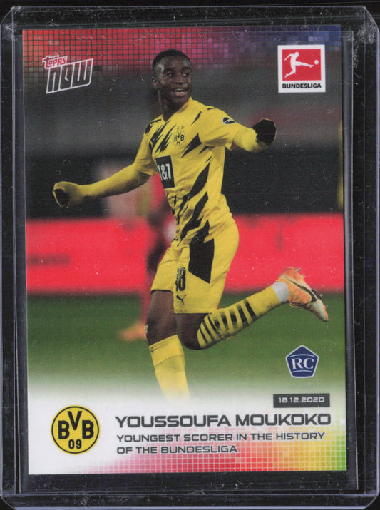 Youssoufa Moukoko Base Topps Now Bundesliga English 071 NM