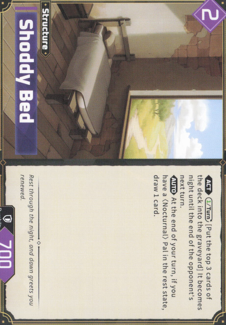 Shoddy Bed Uncommon BP01: Dawn of Palpagos EBP01-089 NM