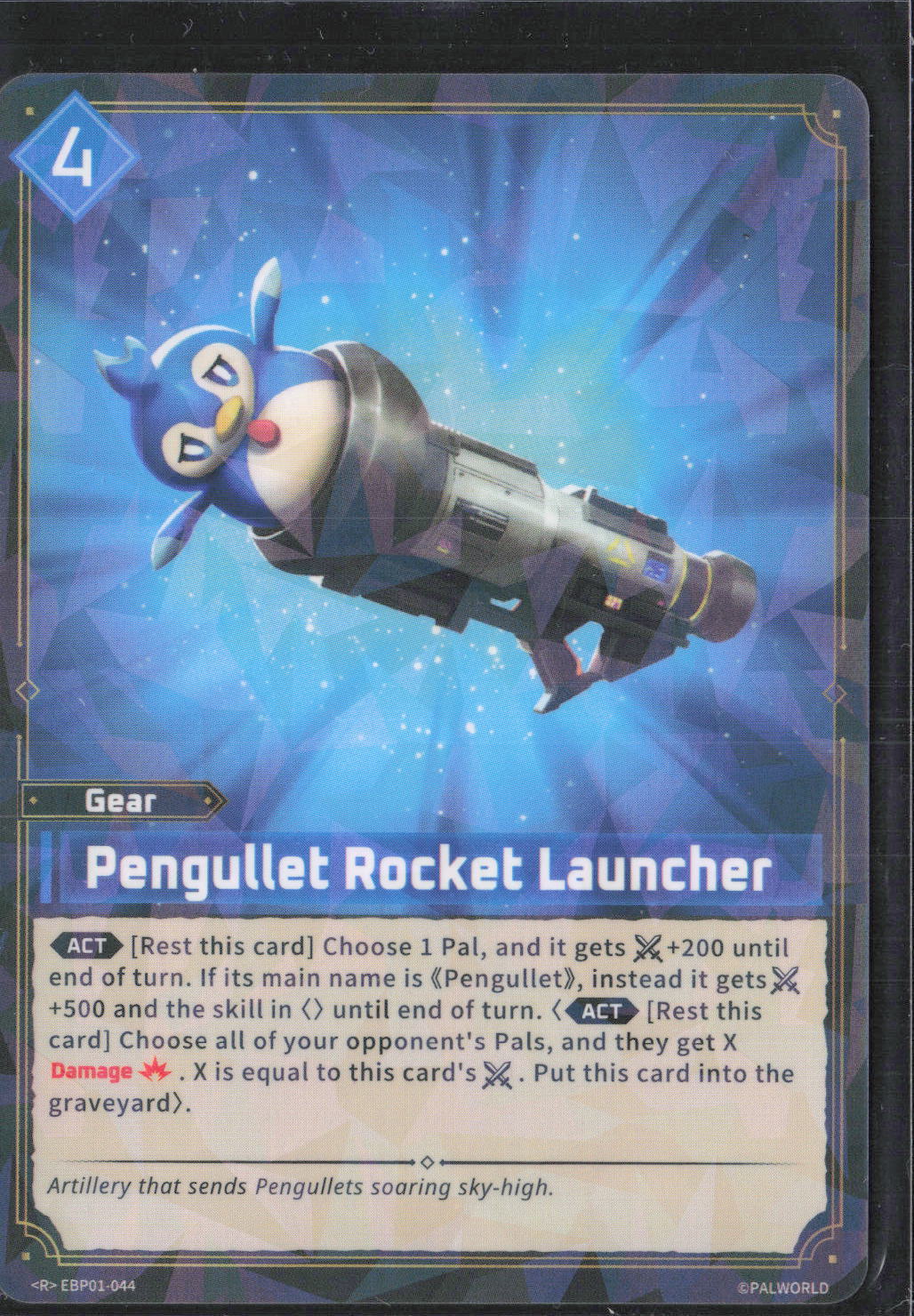 Pengullet Rocket Launcher Foil Rare BP01: Dawn of Palpagos EBP01-044 NM
