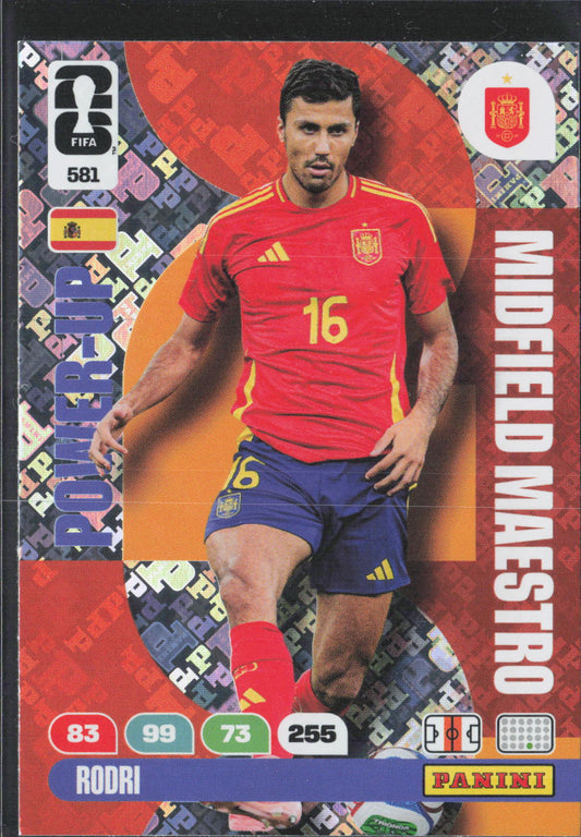 Rodri Base Panini Adrenalyn XL FIFA World Cup 581 NM
