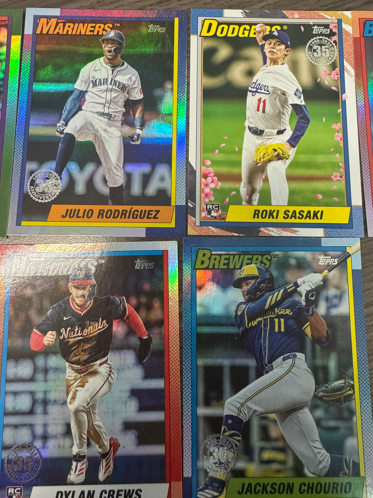 2025 Topps Update 35th Anniversary 7-Card Lot – Rookies & Stars