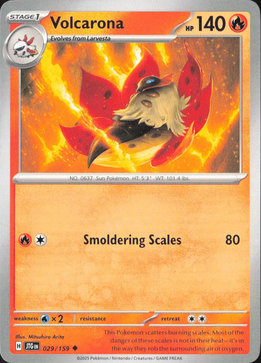 Volcarona Uncommon SV09: Journey Together 029/159 NM