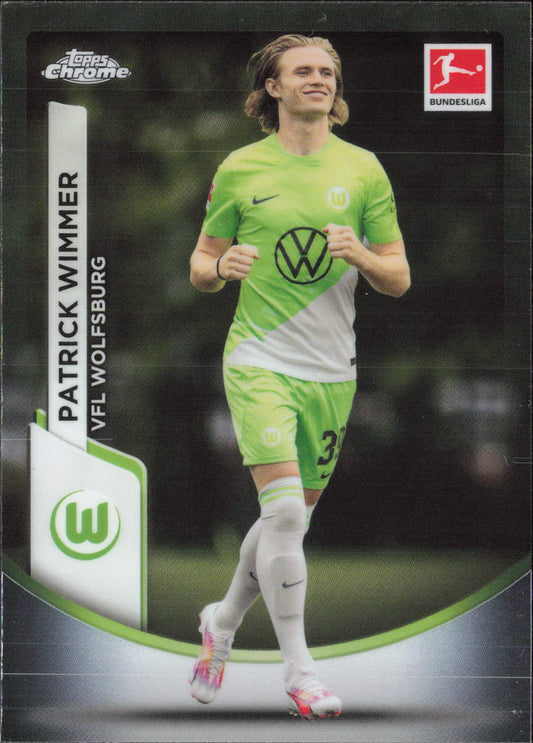 Patrick Wimmer Aqua Bubble Wave Topps Chrome Bundesliga - Aqua Bubble Wave 95 NM