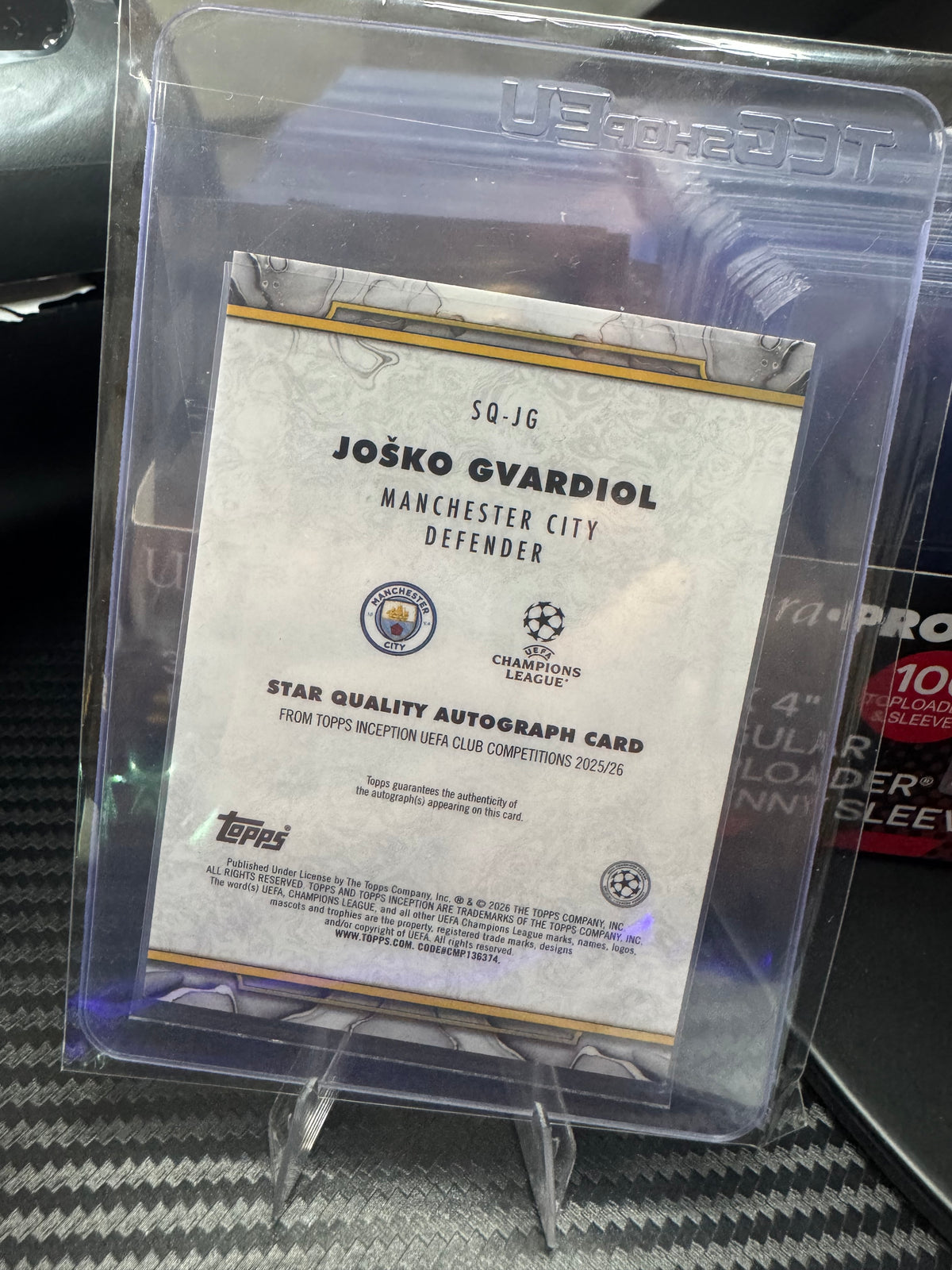 Joško Gvardiol 2025-26 Topps Inception Star Quality Autograph