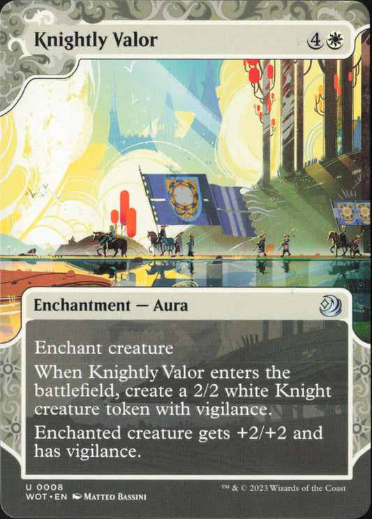 Knightly Valor U Wilds of Eldraine: Enchanting Tales 8 NM