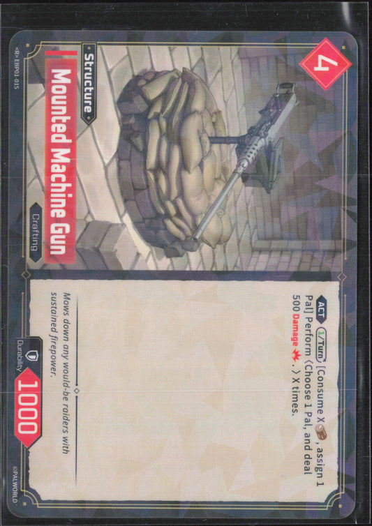 Mounted Machine Gun Foil Rare BP01: Dawn of Palpagos EBP01-015 NM