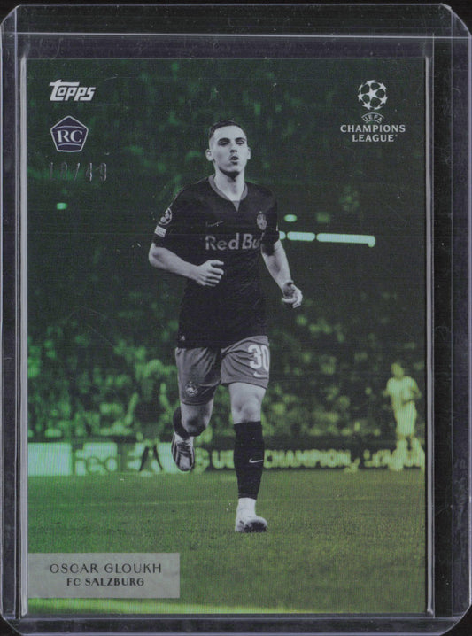 Oscar Gloukh Base Topps Simplicidad UEFA Club Competitions /49 NM