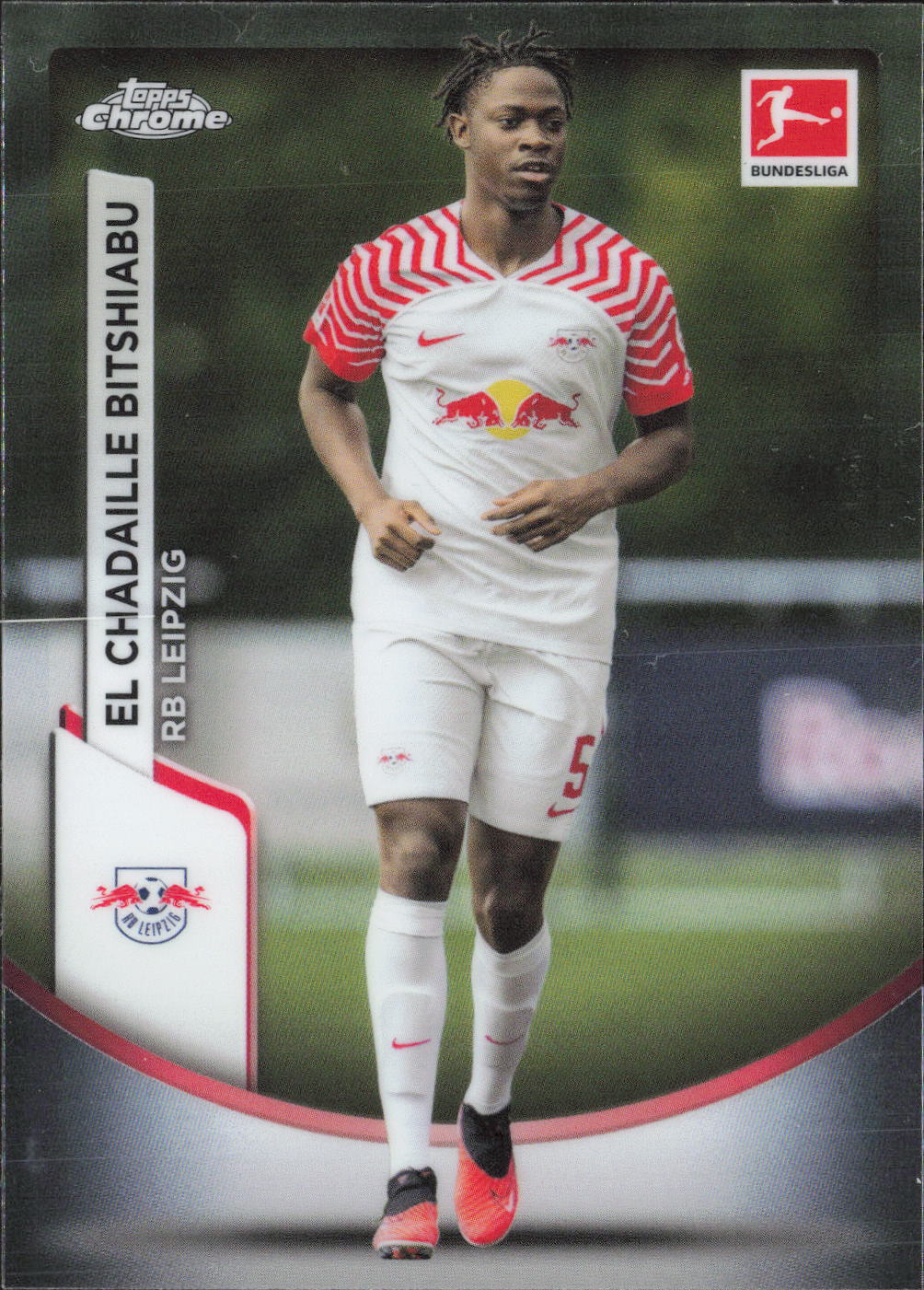 El Chadaille Bitshiabu Base Topps Chrome Bundesliga 55 NM