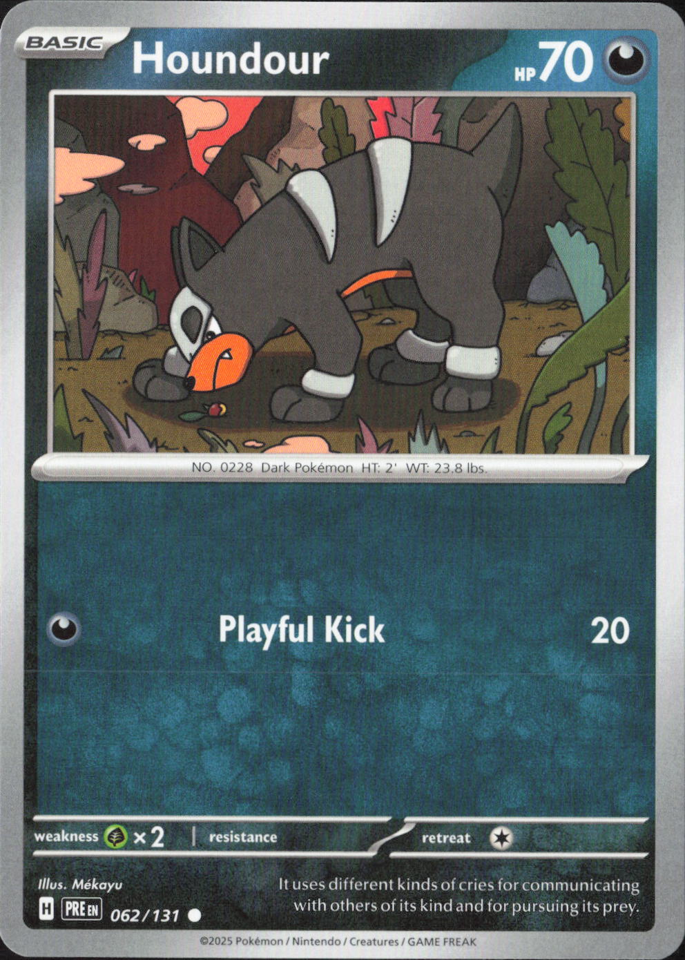 Houndour Common SV: Prismatic Evolutions 062/131 NM
