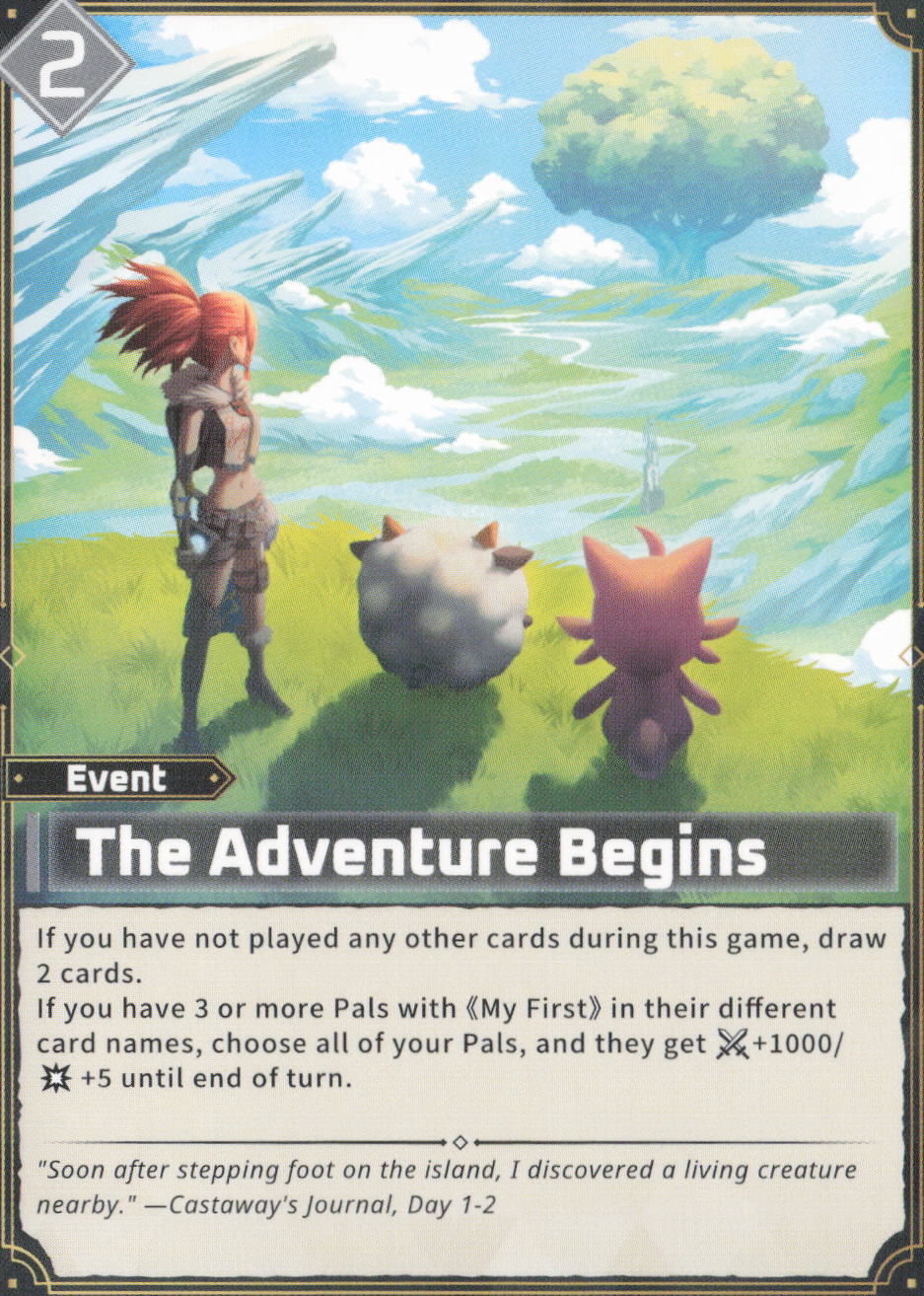 The Adventure Begins  BP01: Dawn of Palpagos EBP01-100SR NM