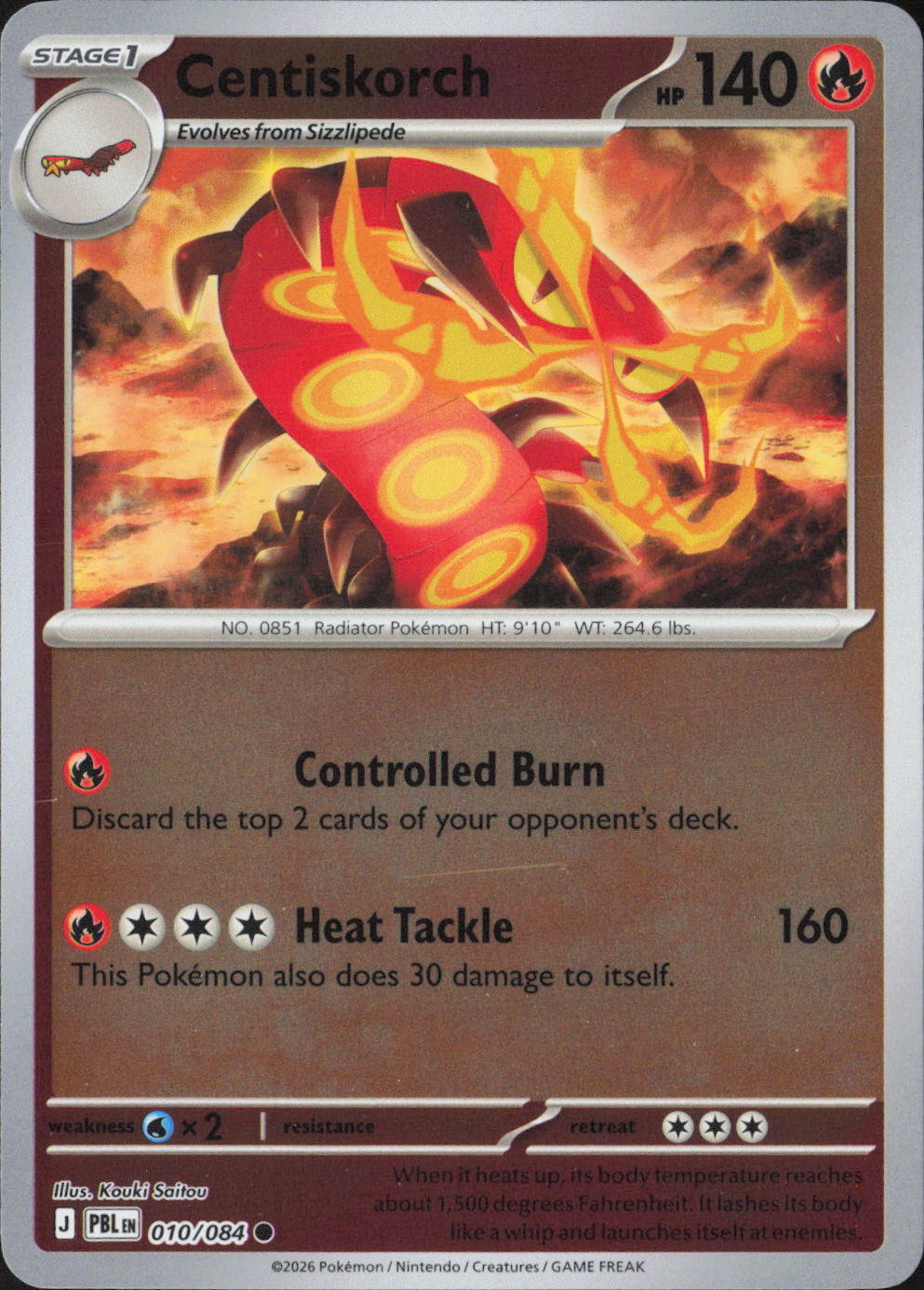 Centiskorch Common ME05: Pitch Black 010/084 NM