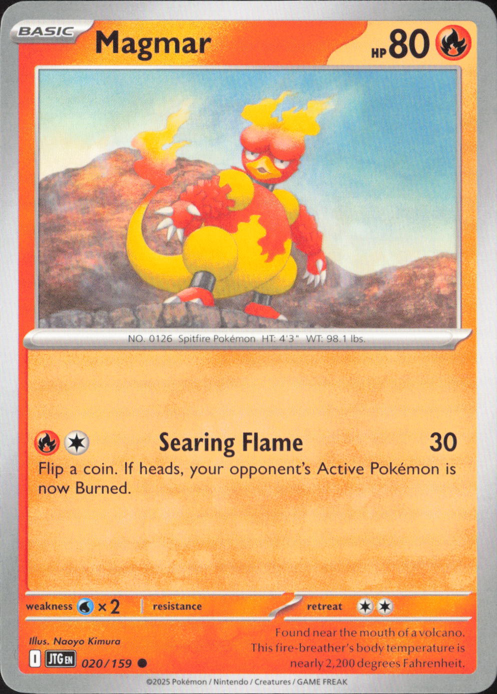 Magmar Common SV09: Journey Together 020/159 NM