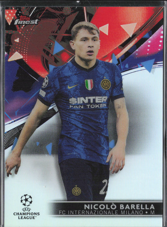 Nicolò Barella Speckle Refractor Topps UEFA Champions League -