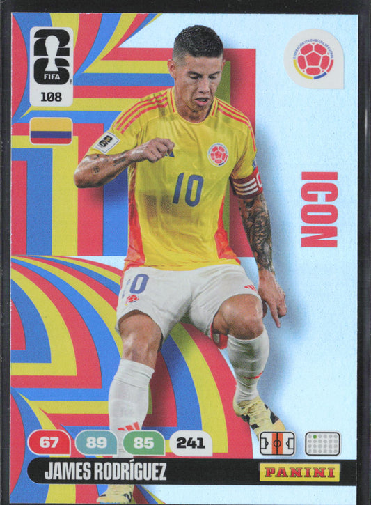 James Rodriguez Base Panini Adrenalyn XL FIFA World Cup 108 NM