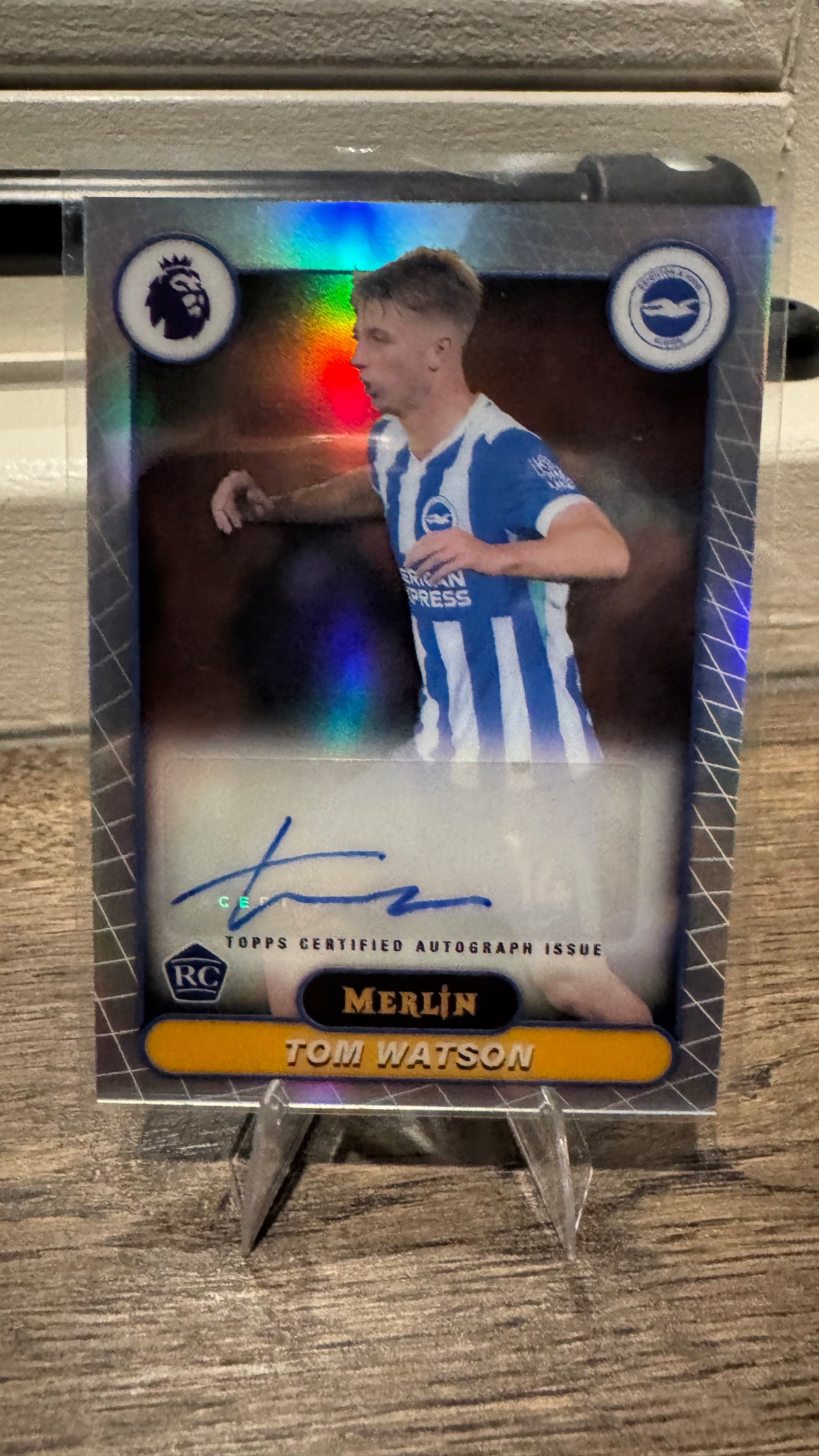 Tom Watson RC Auto – 2026 Topps Merlin Premier League