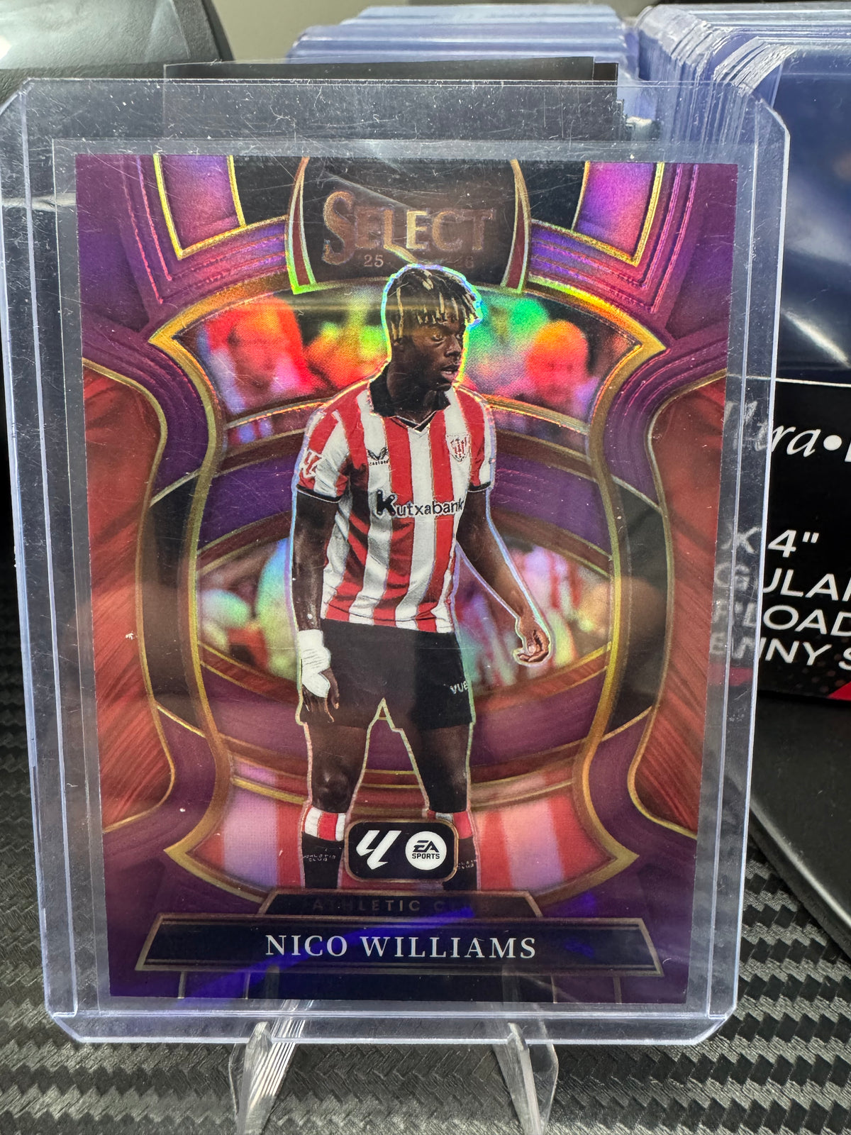 Nico Williams 2025-26 Panini Select LaLiga Purple Prizm /125 #16
