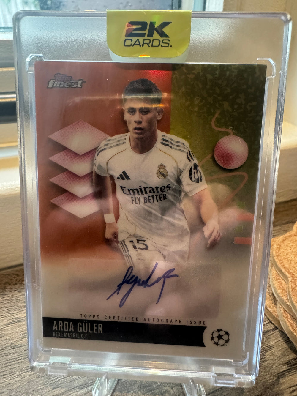 Arda Güler Auto /25 – 2025/26 Topps Finest UEFA True Orange