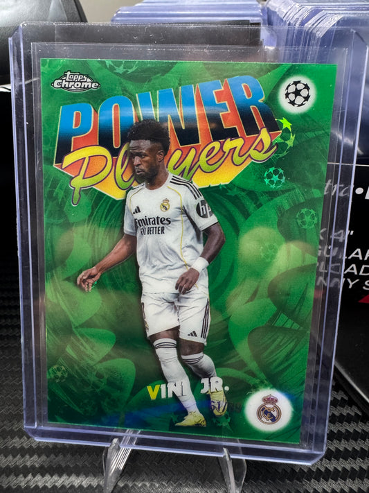 Vini Jr. 2025-26 Topps Chrome Power Players Green /99 PP-14