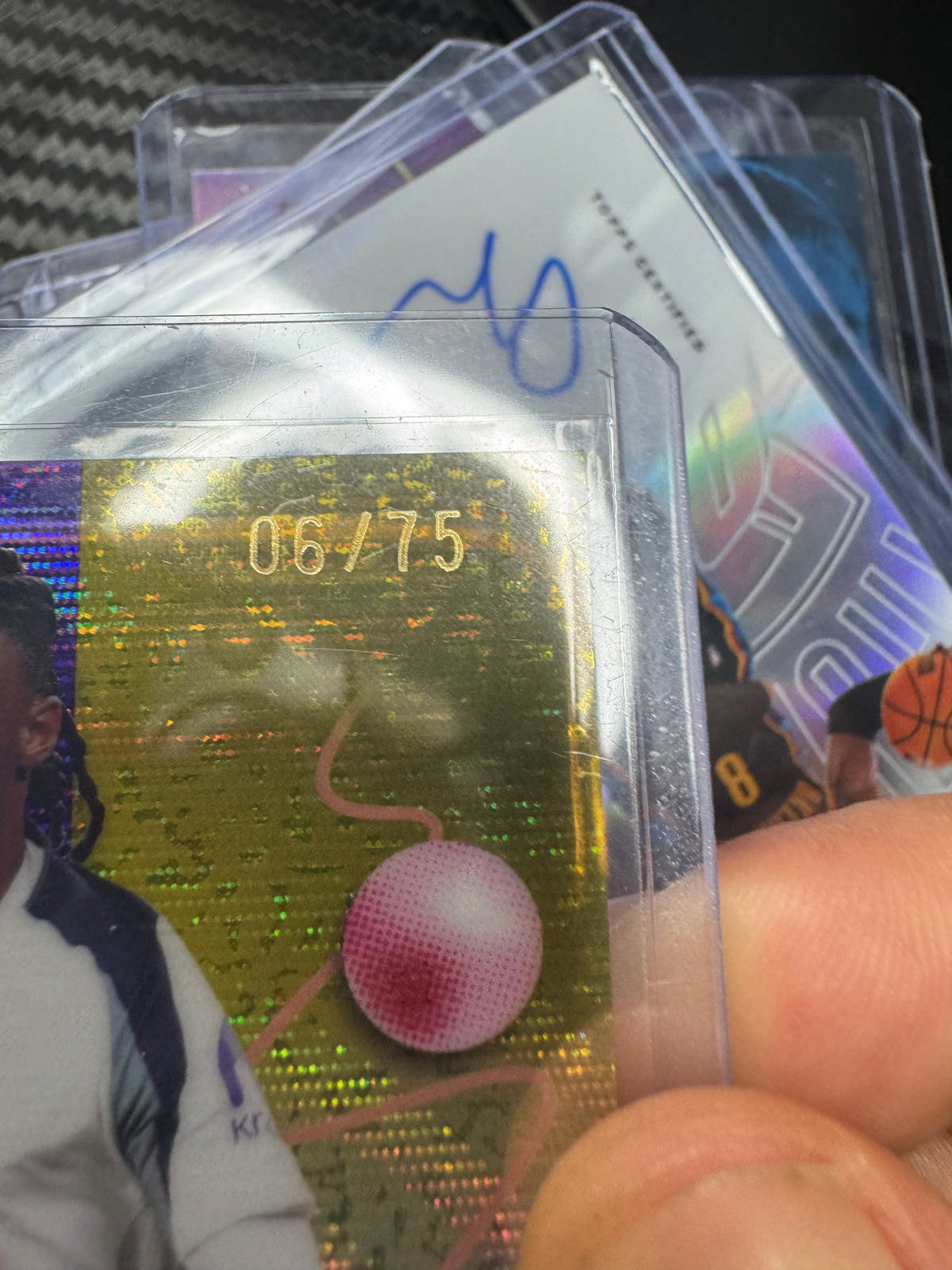 Destiny Udogie 2025-26 Topps Finest Purple Wave Auto /75