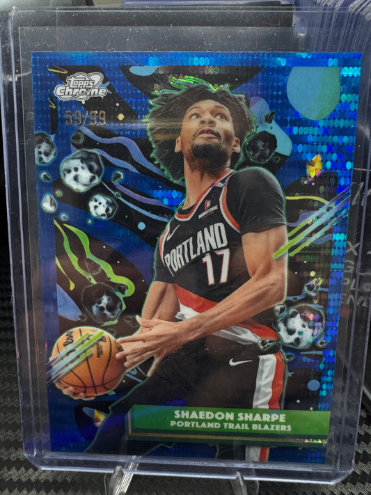 Shaedon Sharpe 2025-26 Topps Chrome Cactus Jack /99 #168