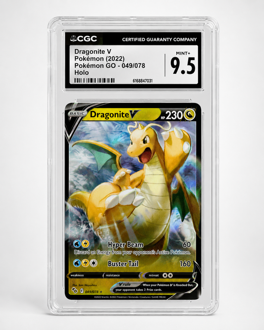 Dragonite V 049/078 Holo – Pokémon GO 2022 – CGC 9.5 Mint+