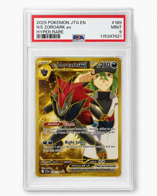 N’s Zoroark ex 189/159 Hyper Rare – Journey Together – PSA 9 Mint