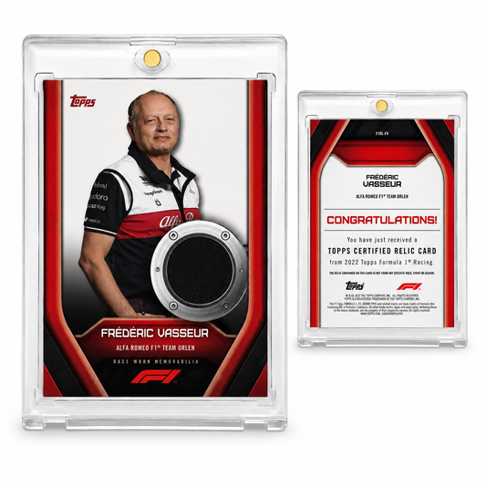 2022 Topps Formula 1 – Frédéric Vasseur Race-Worn Memorabilia Relic – Alfa Romeo F1