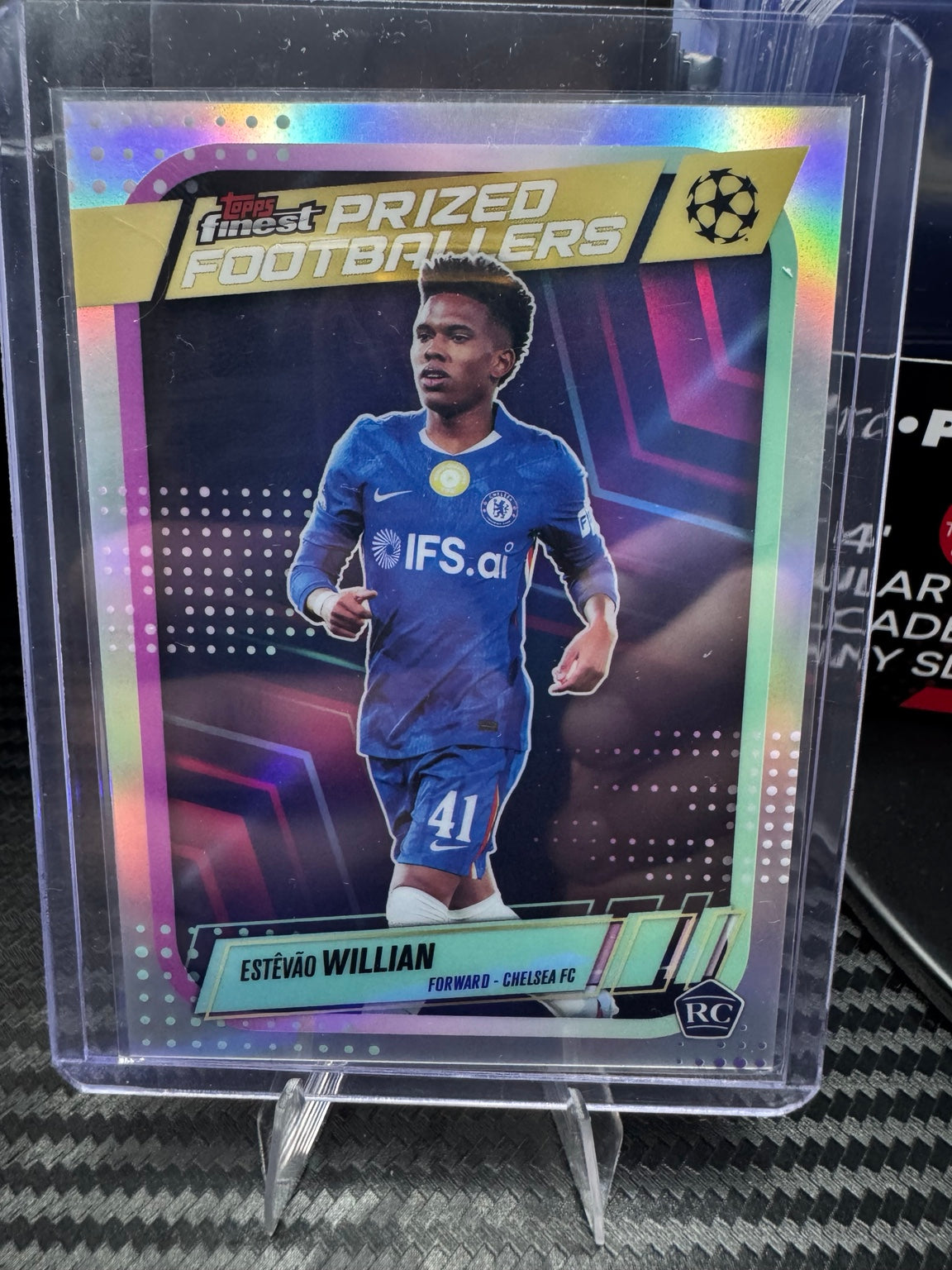 Estêvão Willian RC 4-Card Lot – 2025-26 Topps Finest UEFA
