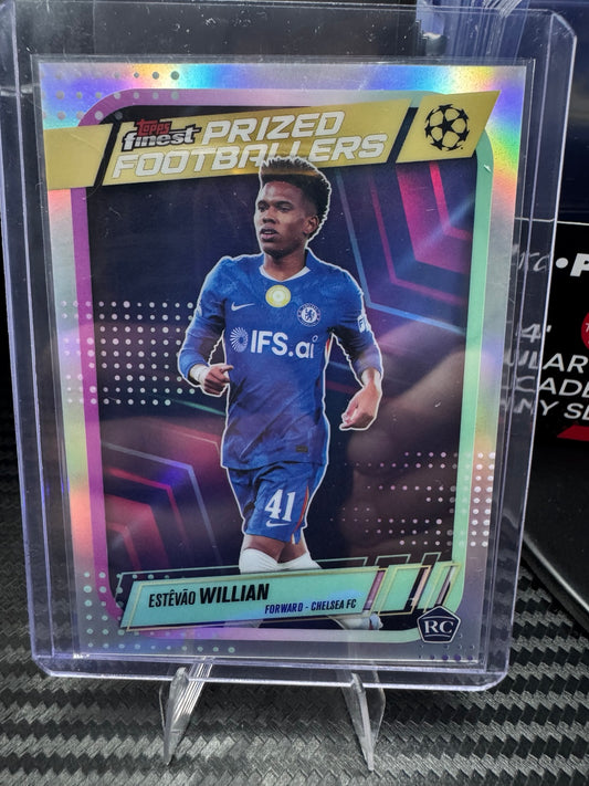 Estêvão Willian RC 4-Card Lot – 2025-26 Topps Finest UEFA