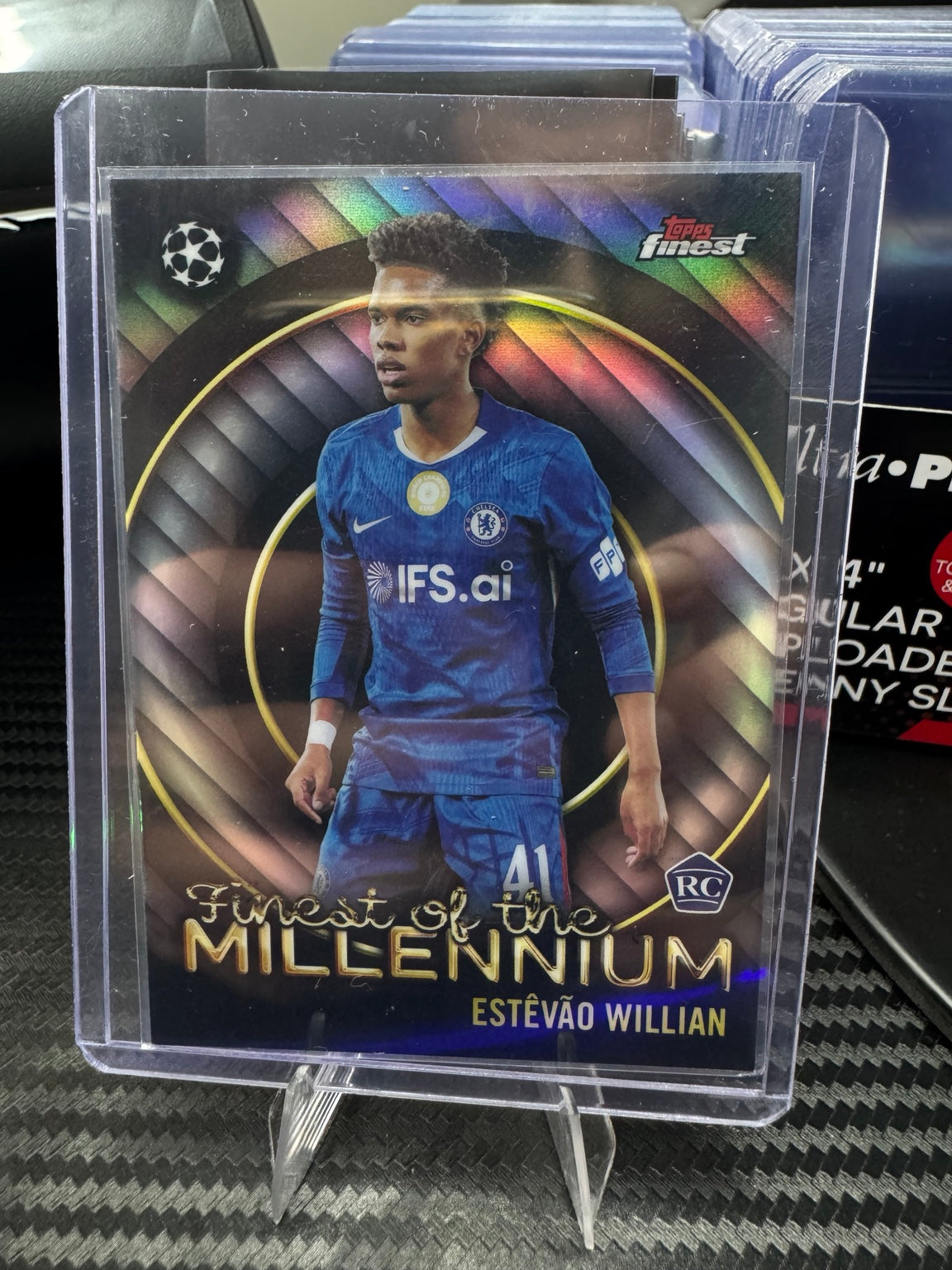 Estêvão Willian RC 4-Card Lot – 2025-26 Topps Finest UEFA