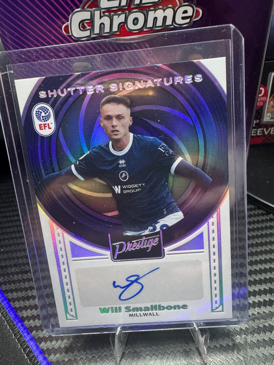 Will Smallbone Shutter Signatures Autograph – 2025-26 Panini Prestige EFL
