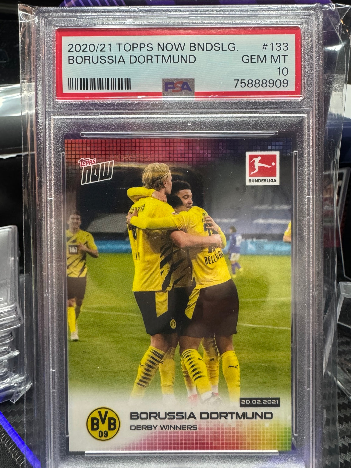 2020-21 Topps Now Borussia Dortmund #133 PSA 10 /322