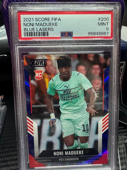 Noni Madueke RC Blue Lasers /49 PSA 9 - Score FIFA