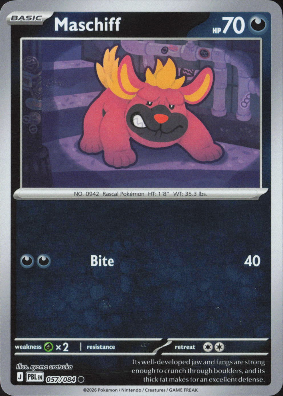 Maschiff Common ME05: Pitch Black 057/084 NM