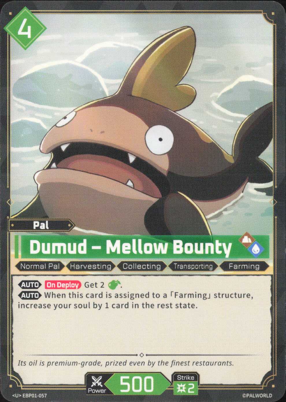 Dumud - Mellow Bounty Uncommon BP01: Dawn of Palpagos EBP01-057 NM