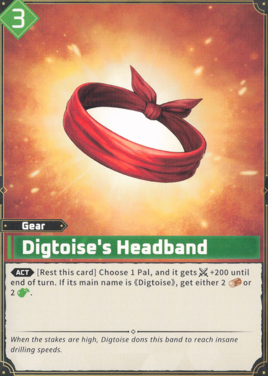 Digtoise's Headband Uncommon BP01: Dawn of Palpagos EBP01-068 NM