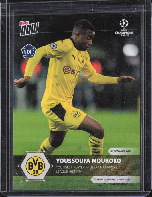 Youssoufa Moukoko Base Topps Now UEFA Champions League 033 NM