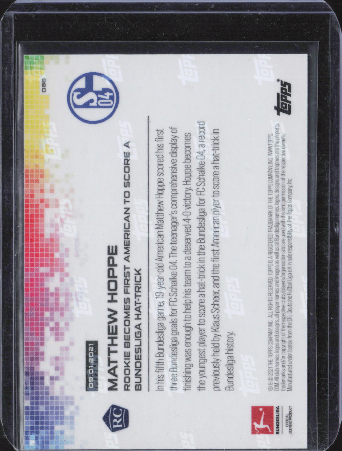 Matthew Hoppe Base Topps Now Bundesliga English 086 NM