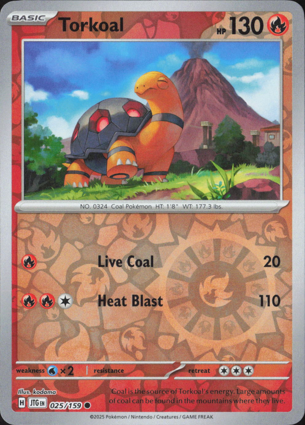 Torkoal Common SV09: Journey Together 025/159 NM