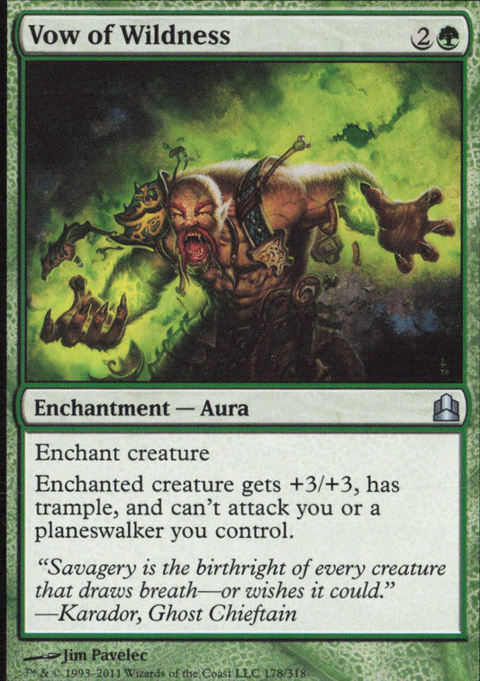 Vow of Wildness U Commander 178 NM