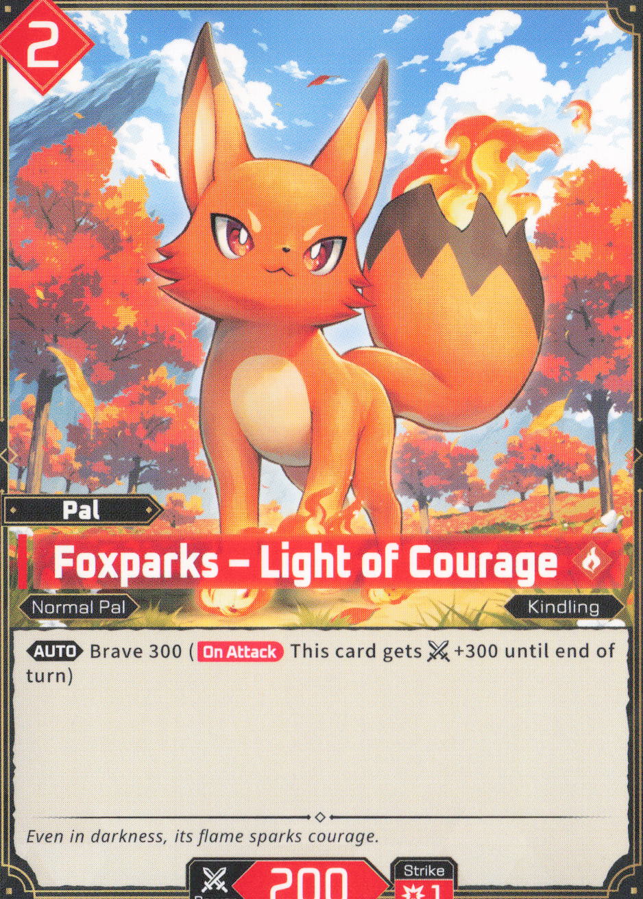 Foxparks - Light of Courage BP01: Dawn of Palpagos EBP01 NM
