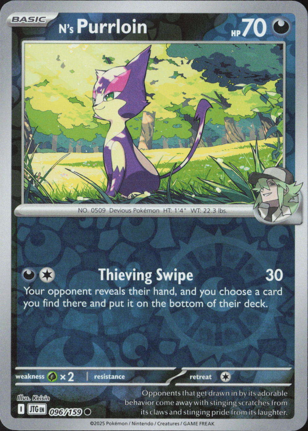 N's Purrloin Common SV09: Journey Together 096/159 NM