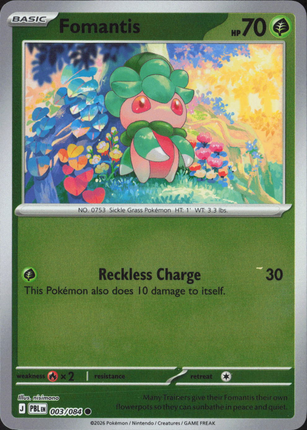Fomantis Common ME05: Pitch Black 003/084 NM