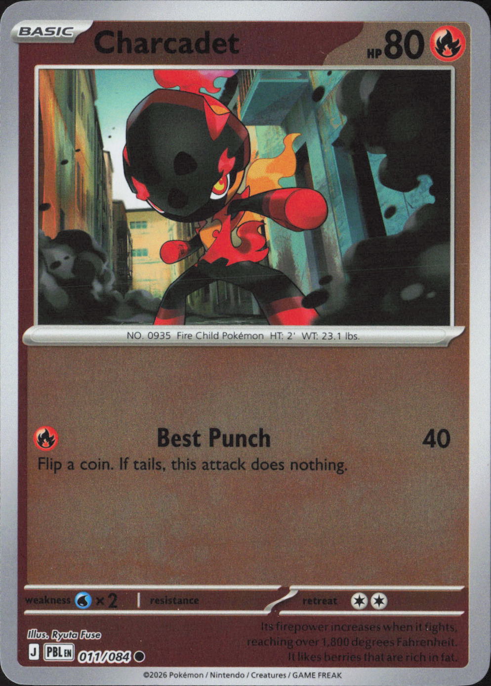 Charcadet Common ME05: Pitch Black 011/084 NM
